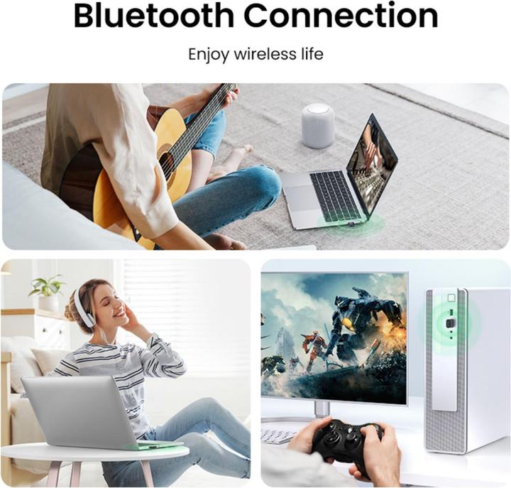 Image du produit Ugreen Adaptateur USB Bluetooth 5.3 (Emetteur & Récepteur)