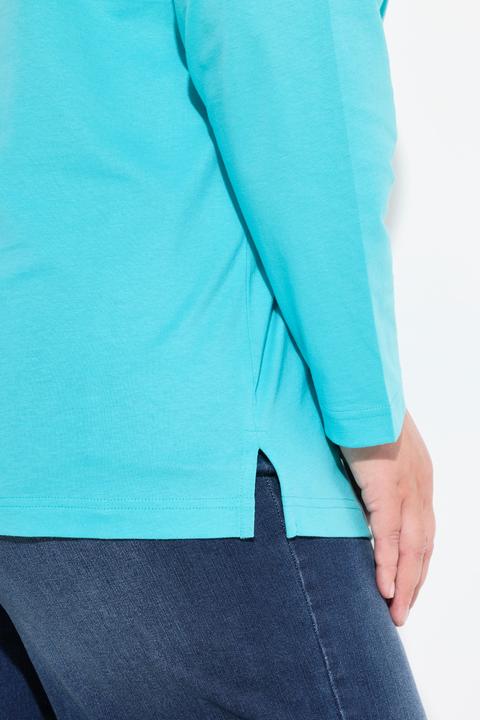 Produktbild Ulla Popken Shirt, V-Ausschnitt, Relaxed, Langarm (60)