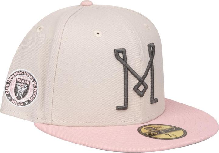 Immagine prodotto New Era 59Fifty Fitted Cap - MLS Inter Miami stone - 7 3/8 (7 3/8)