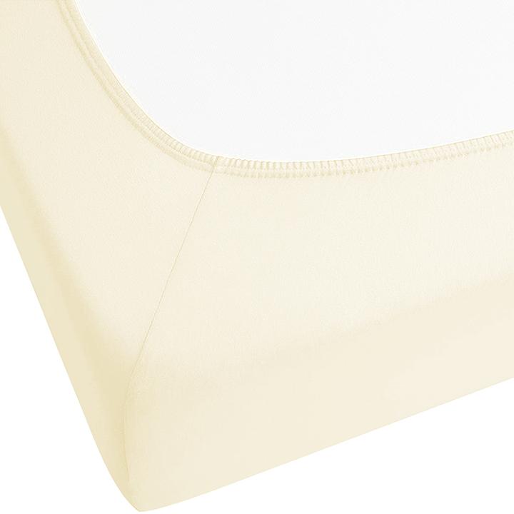 Produktbild Beliani Spannbettlaken Baumwolle beige 180 x 200 cm JANBU (180 x 200 cm)