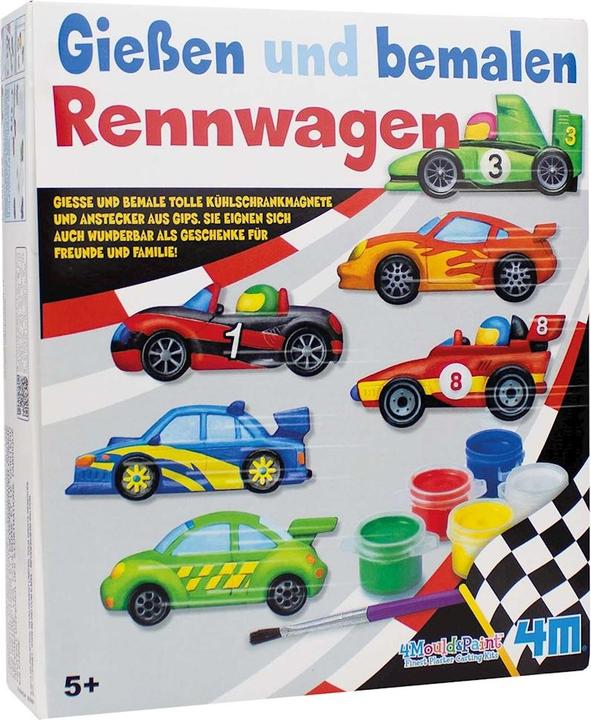 Image du produit 4M Set de plâtre et de peinture pour voitures de course (mult)