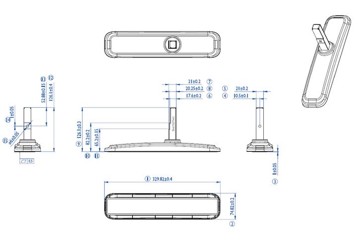 Actual product image iiyama OSTX40X81 LFD DESK STAND (Table, 55")