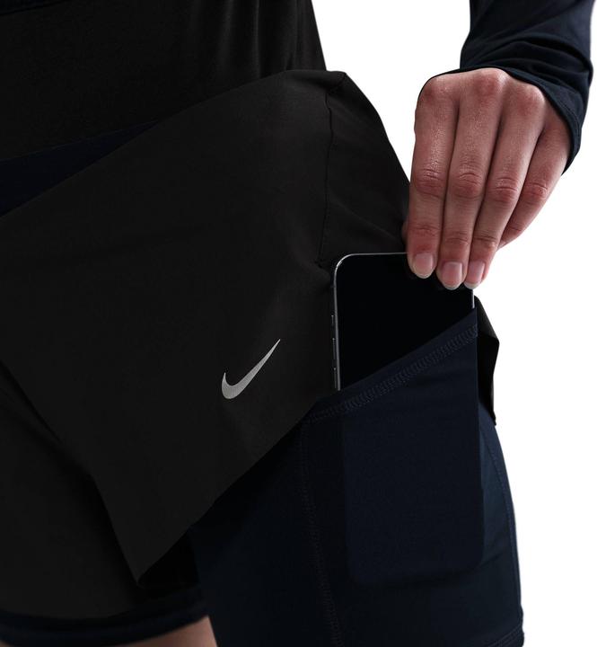Actual product image Nike Women's Swift Dri-Fit Mid-Rise 2-In-1 Shorts (M)
