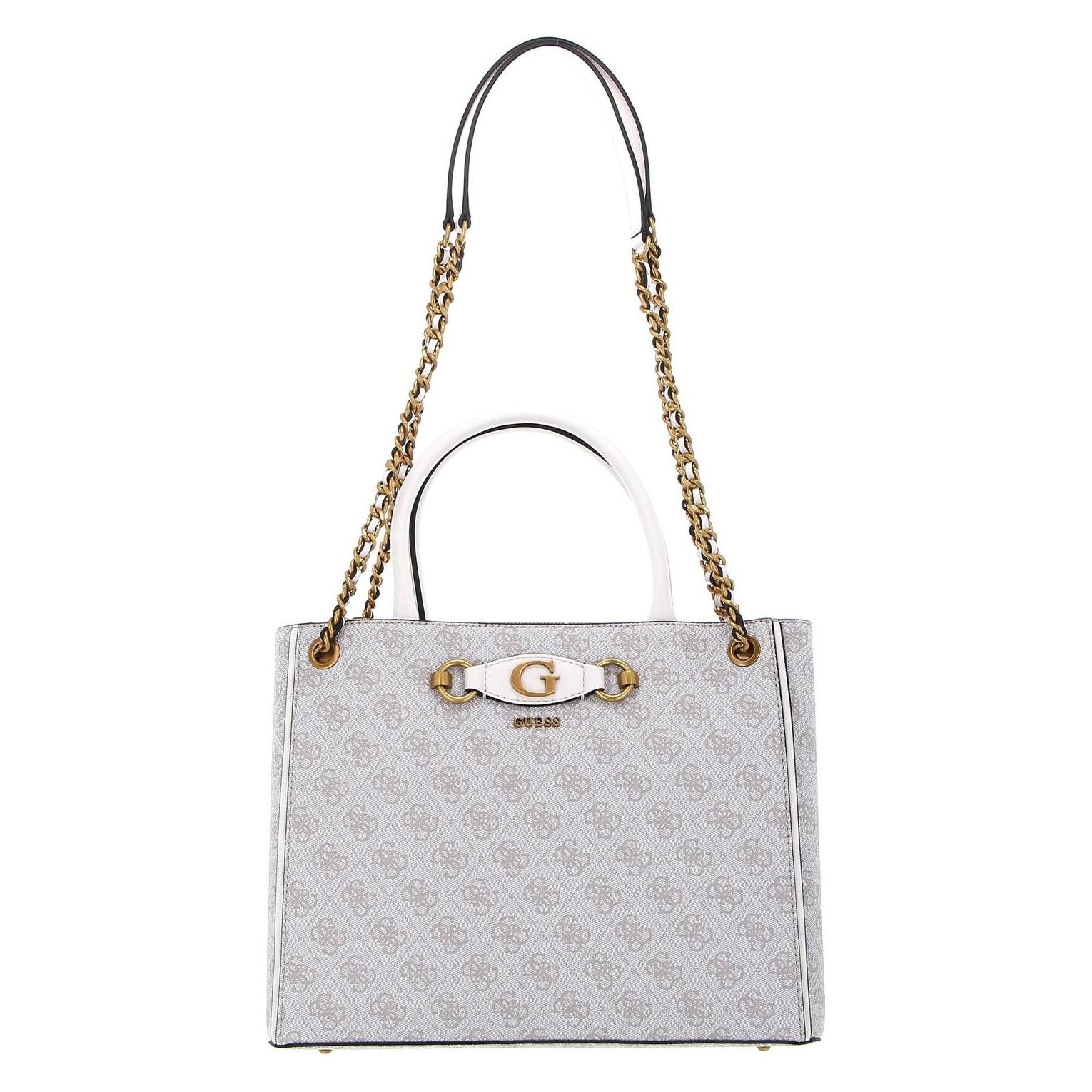 Guess, Damen, Handtasche, Izzy High Society Carryall, Beige