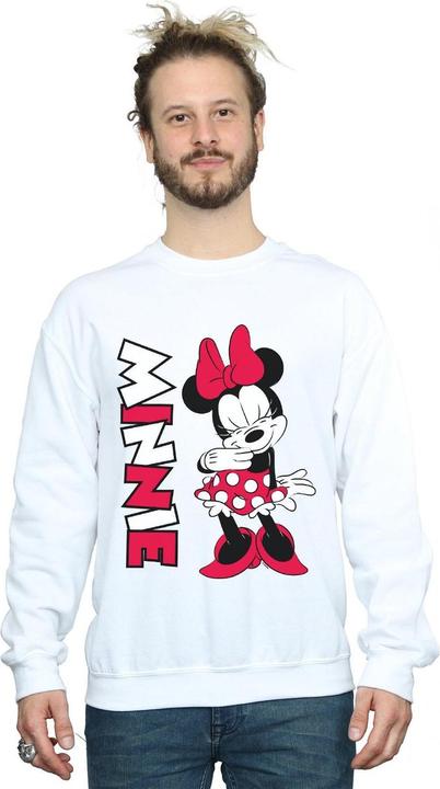 Actual product image Disney Mens Minnie Mouse Giggling Sweatshirt (M)