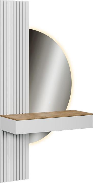 Actual product image Vichy Vanity table Melina, White, 100 cm with LED mirror