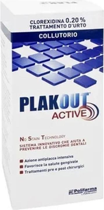 Image du produit Polifarma Benessere Polifarma Plakout Active Mouthwash Chlorhexidine 0.20% 200ml (200 ml, Bains de bouche)