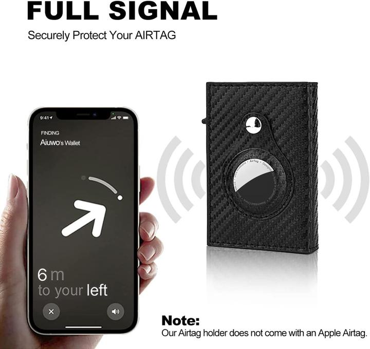 Image du produit Cadorabo Étui avec porte-carte compatible avec Airtag