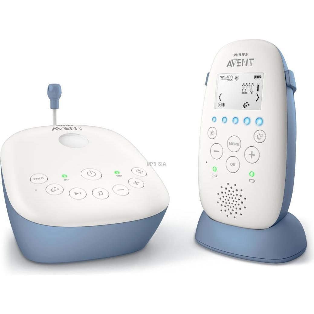 Philips Avent SCD735/52 Babyfon DECT-Babyfon Blau (Babyphone mit Kamera, 330 m) (SCD735/52)
