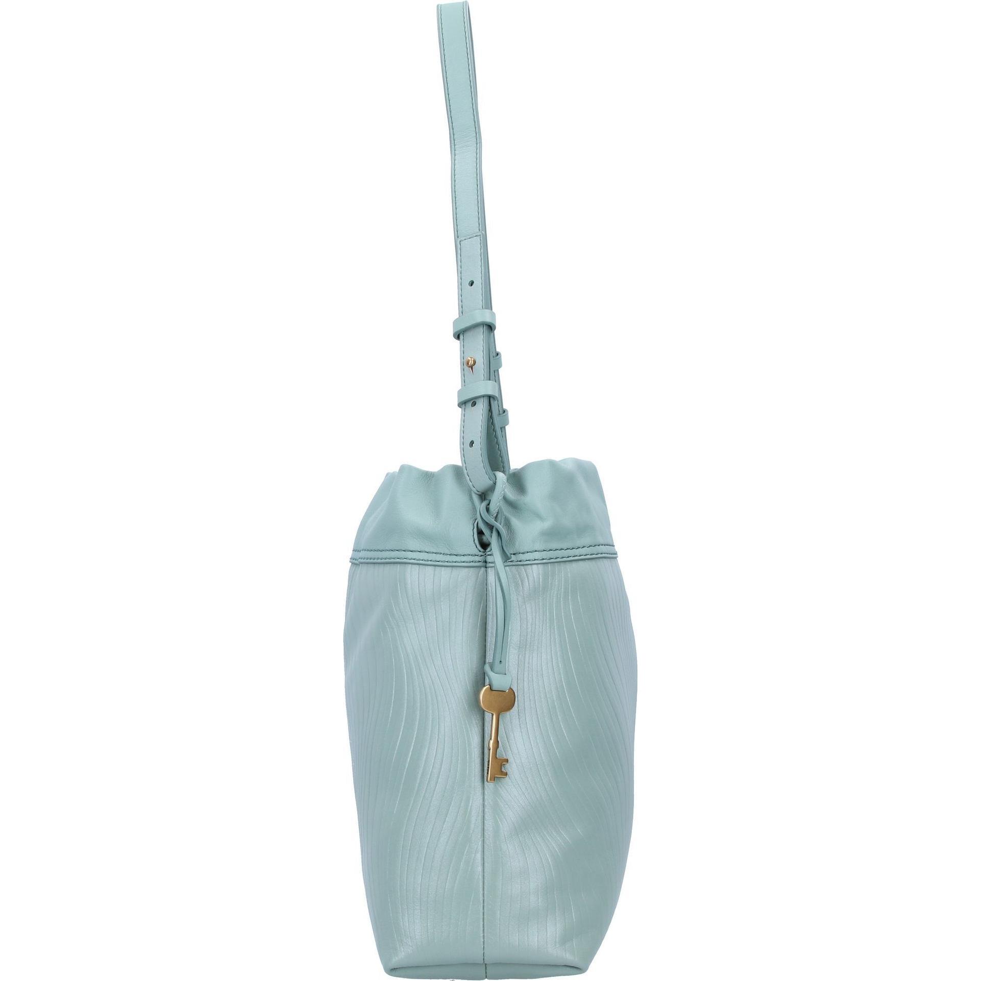 Fossil, Tasche, Gigi Beuteltasche Leder 31 cm, Grün, (9 l)