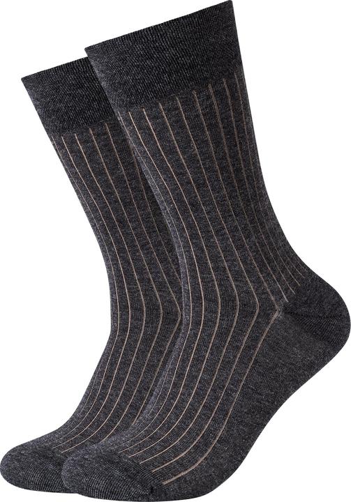 Produktbild Camano Men ca-soft shadow stripes Socken 2p (2er Pack, 43 - 46)