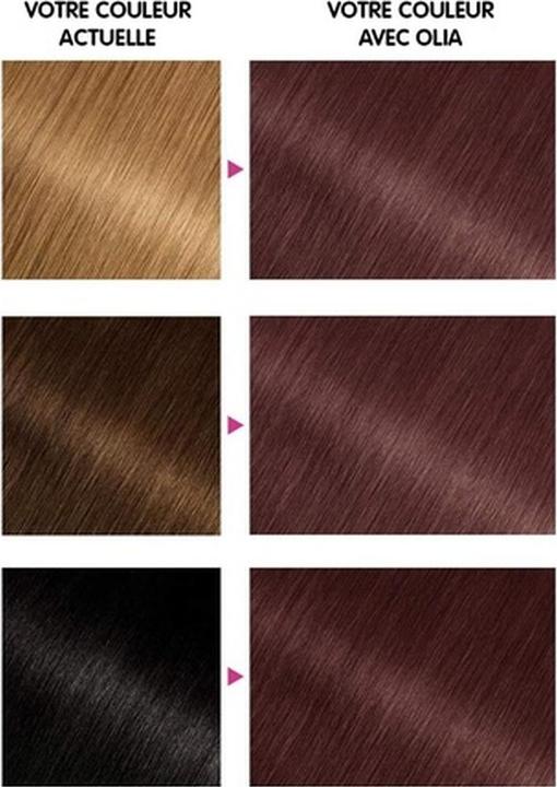 Actual product image Garnier Olia Ammonia-Free Oil-Based 4.15 Chestnut Brown Hair Dye (4.15 Chestnut brown)