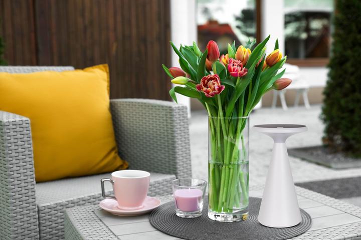 Produktbild Näve LEDSolarAkkuTischleuchte weiss (200 lm)