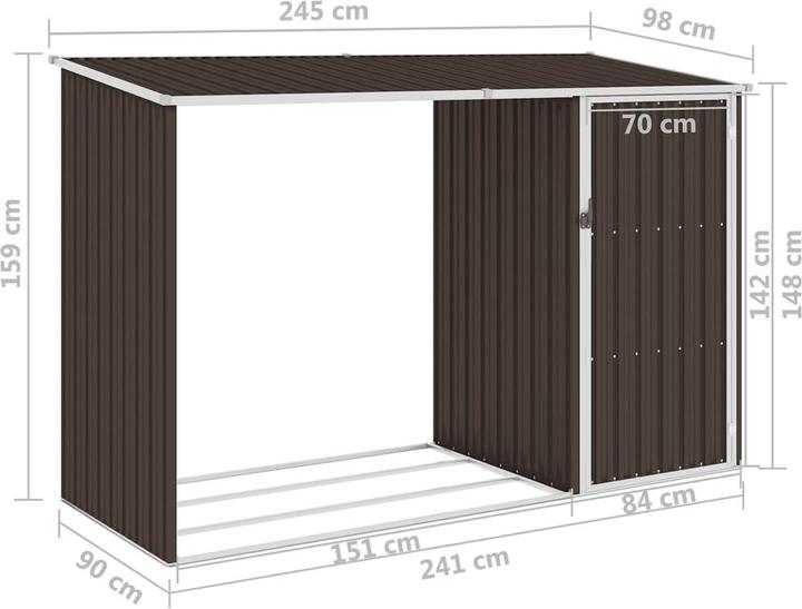 Produktbild vidaXL Gerätehaus