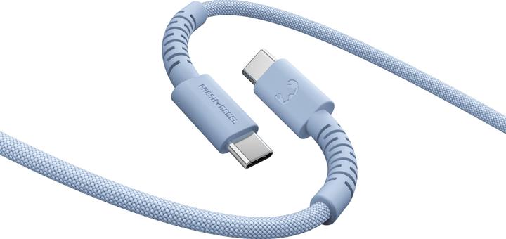 Produktbild Fresh'N Rebel Fresh 'n Rebel USB-C to USB-C Vivid Blue (2 m, 100 W)
