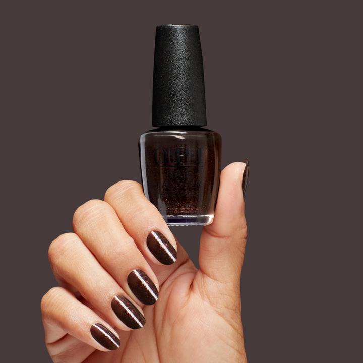 Produktbild OPI Nail Lacquer Grunge Queen Semi-Sheer Dark Red-Copper Shimmer Neutral Creme (Grunge Queen, Farblack)