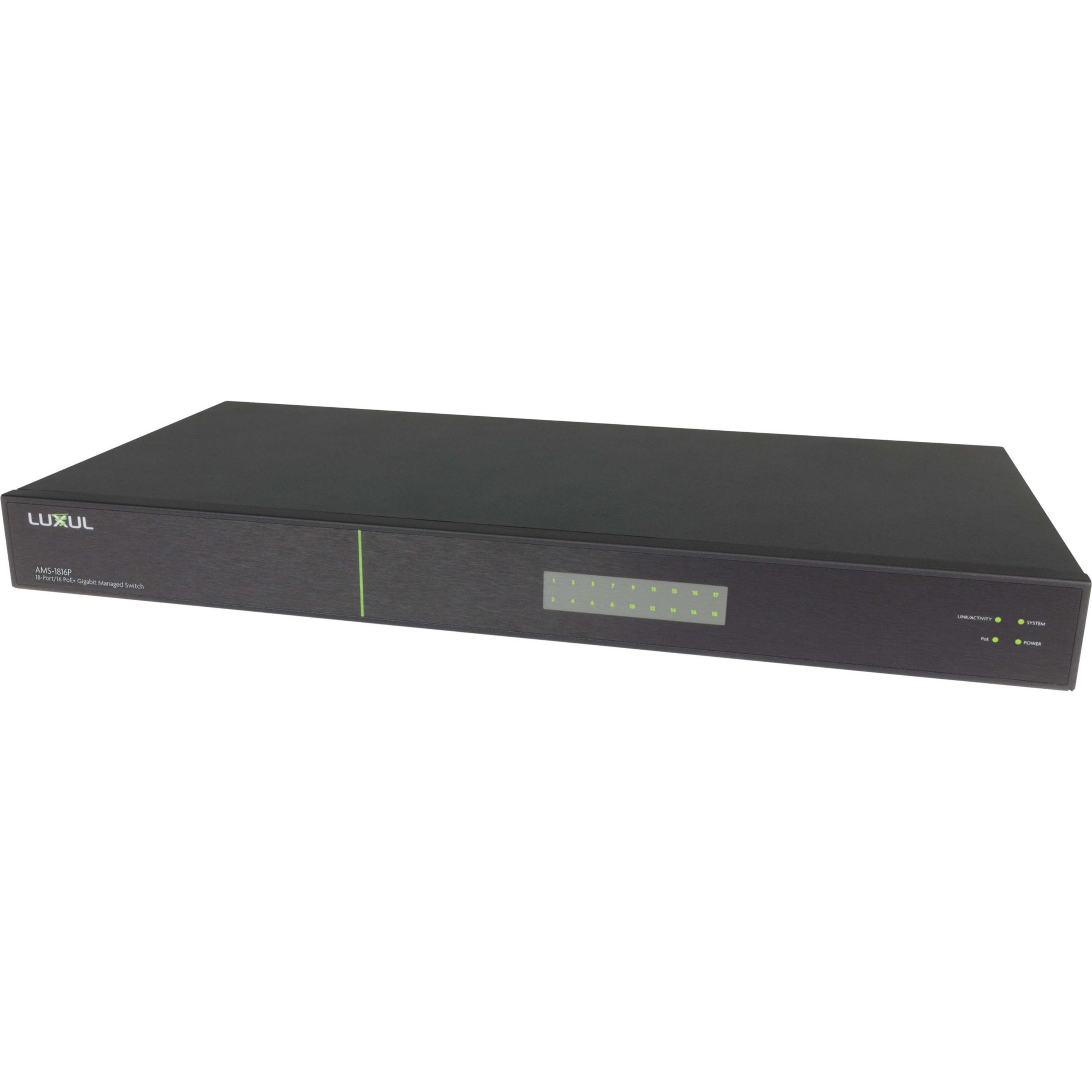 Vaddio EasyIP Switch, AMS-1208P vorkonfiguriert, Bestandteil des EasyIP Ökosystems, 12-port/8 PoE+ Giga... (12 Ports), N...