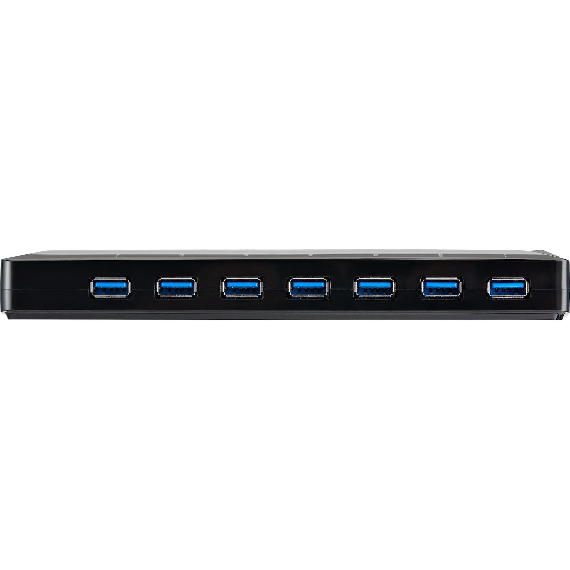 Thumbnail - StarTech 7-Port USB 3.0 Hub (USB-B, 7 Ports), Dockingstation + USB Hub, Schwarz