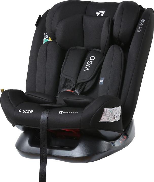 Actual product image Titaniumbaby Titanium baby car seat Vigo I-Size 40-150 cm-Black (Child seat)