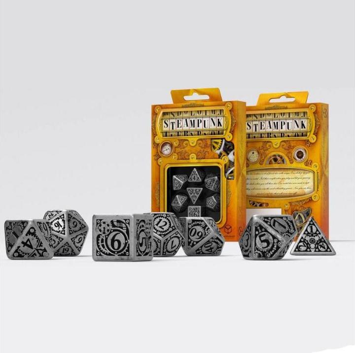 Immagine prodotto Q Workshop SMST35 - Set di dadi Steampunk in metallo (7)