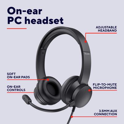 Actual product image Trust Rydo Computer Headset (Cable)