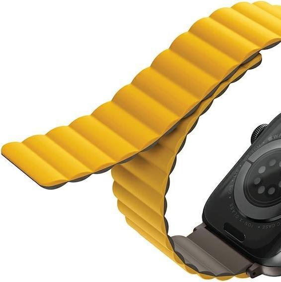 Produktbild Uniq pasek Revix Apple Watch Series 1/2/3/4/5/6/7/8/SE/SE2/Ultra 42/44/45/49mm. Reversible Magnetic (49 mm, 42 mm, 44 mm, 45 mm, Edelstahl, Silikon)