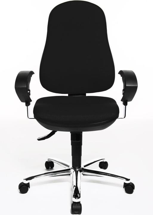 Image du produit Topstar Chaise de bureau "Support SY Deluxe", noir Housse : 100 % polypropylène, assise ergonomique et (42 - 55 cm)