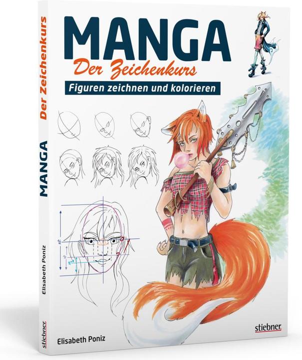 Produktbild Manga – Der Zeichenkurs (Deutsch, Elisabeth Poniz, 2020)
