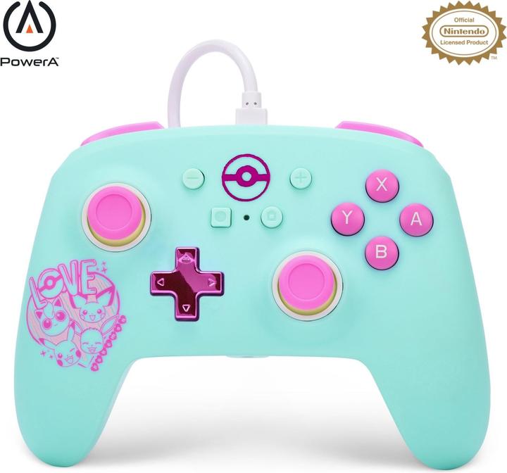 Image du produit PowerA Manette filaire améliorée pour Nintendo Switch - Pokémon : Sweet Friends (Switch)