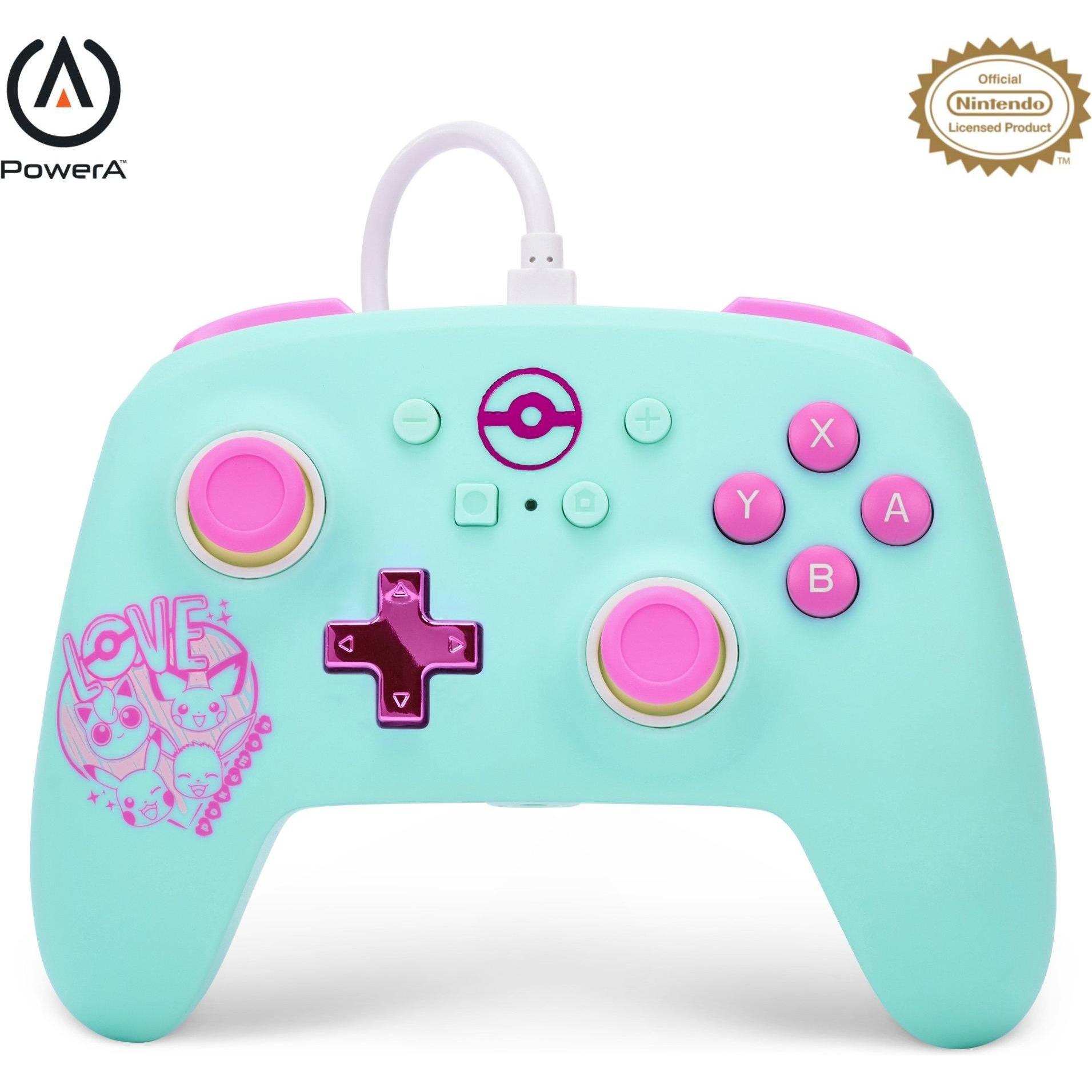 PowerA Verbesserter kabelgebundener PowerA-Controller für Nintendo Switch - Pokémon: Sweet Friends (Switch), Gaming Cont...