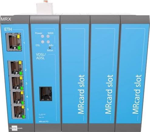 Actual product image Insys smart MRX routers combine KRITIS level IT security and state-of-the-art technology with high c