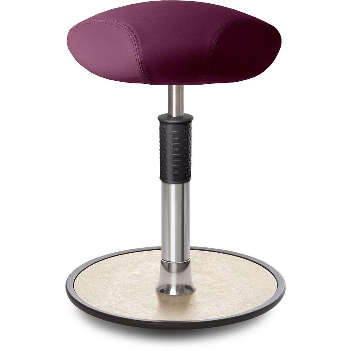 Ongo, Bürostuhl, Sitz- Stehhocker Free Regular Triangel skai Nature Base Lila chrom /creme