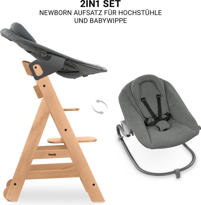 Immagine prodotto Hauck Seggioloni Beta Plus Natural 5 pezzi Set neonato - Seggiolone + (Seggiolone booster)