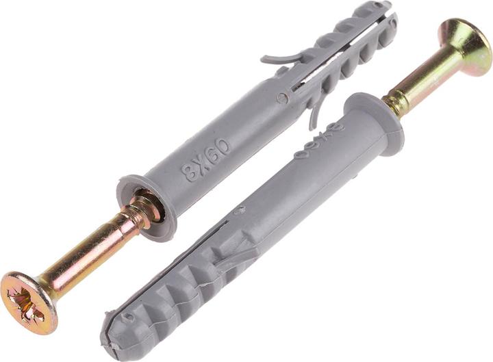 Produktbild RS PRO Dübel Senkkopf 8x60mm (20 Stk.)