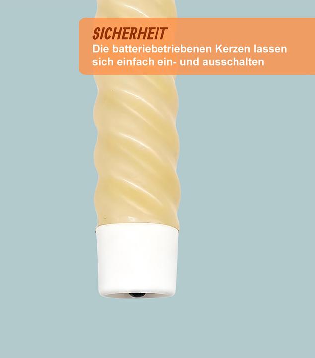 Actual product image Relaxdays 6x LED tapers (6x)