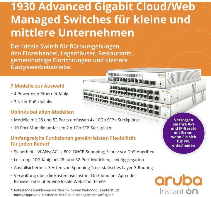 Actual product image Aruba Instant On 1930 24G (24 ports)