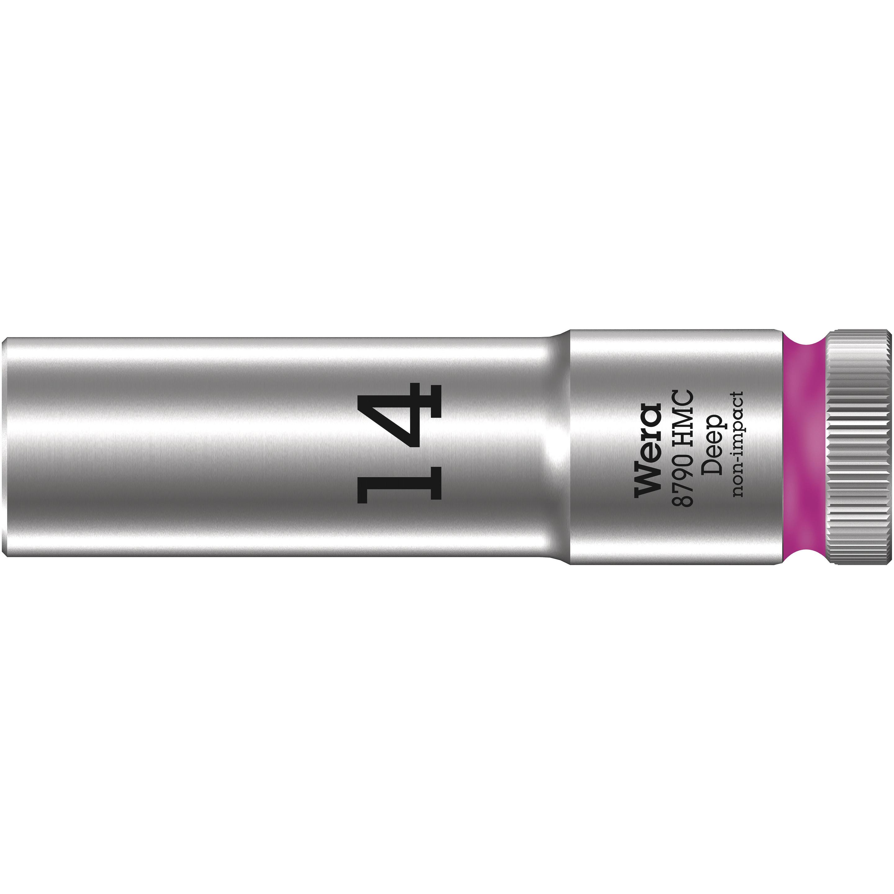 Wera, Steckschlüssel + Stecknuss, 8790 HMC Deep 14,0 (14 mm)