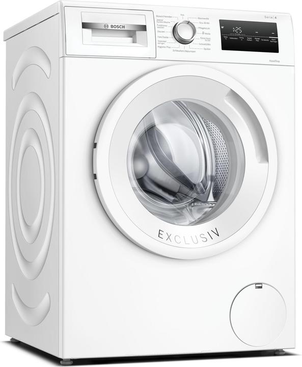 Produktbild Bosch Hausgeräte WAN28297 Waschmaschine (Frontlader, freistehend, 7 kg, B, 1.400 U/Min, Serie 4) (7 kg, Links)