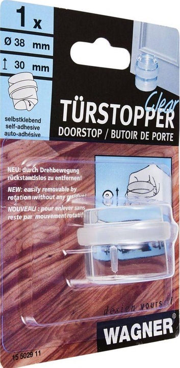 Produktbild Wagner System Türstopper Clear,selbstkleb.