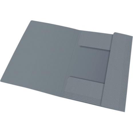 Thumbnail - Elba, Mappe, Eckspannermappe EUROFOLIO, DIN A4, 0,7 mm, grau Stärke: 0,7 mm, mit Beschriftungsetikett, aus Karton (A4, 1...