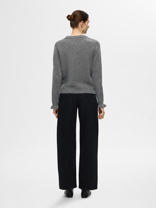 Produktbild Selected Femme Rüschenärmel Strickpullover (M)