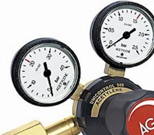 Actual product image Linde Gas Aga unicontrol 500 ac - acetylene regulator 0-1.5 bar