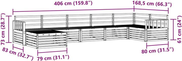 Produktbild vidaXL Outdoor-Sofa