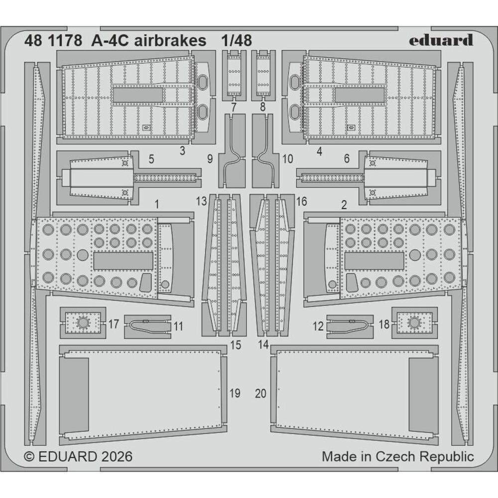 Eduard A-4C air brakes for Hobby Boss