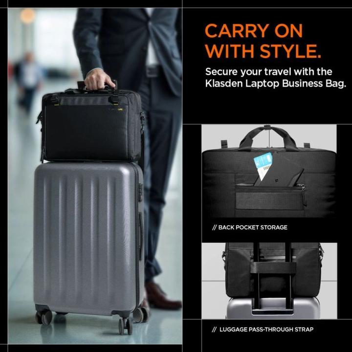 Actual product image Spigen Laptop bag Klasden black (16")