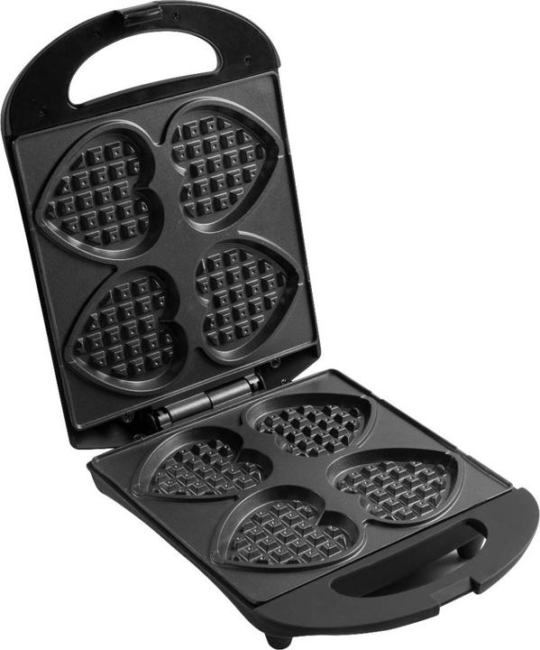 Actual product image Bestron Heart waffle maker, black