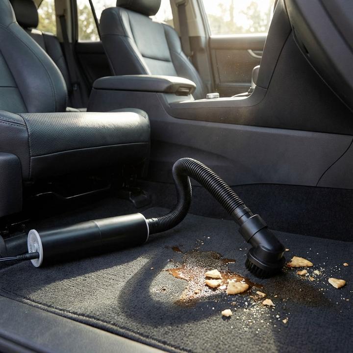 Image du produit Hermanex Aspirateur à main compact pour voiture, utilisation à sec et humide, 12V, Eco