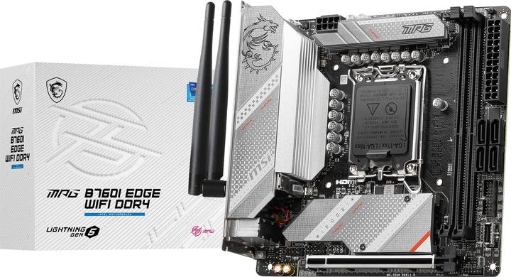 Actual product image MSI MB MPG B760I EDGE WIFI DDR4 (B760,S1700,mITX,Intel) (LGA 1700, Intel B760, Mini-ITX)