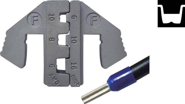 Produktbild Toolcraft PLE-0F Crimpeinsatz Aderendhülsen 6 bis 16 mm² Passend für Marke (Z