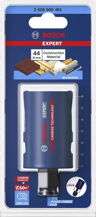 Immagine prodotto Bosch Professional Zubehör Sega a tazza Expert Construction Material, 44 x 60 mm (44 millimetri)